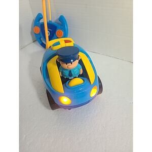 Prextex Cartoon RC Police Car Boys Toy Plays 🎶 Music Lights, Siren 🚨